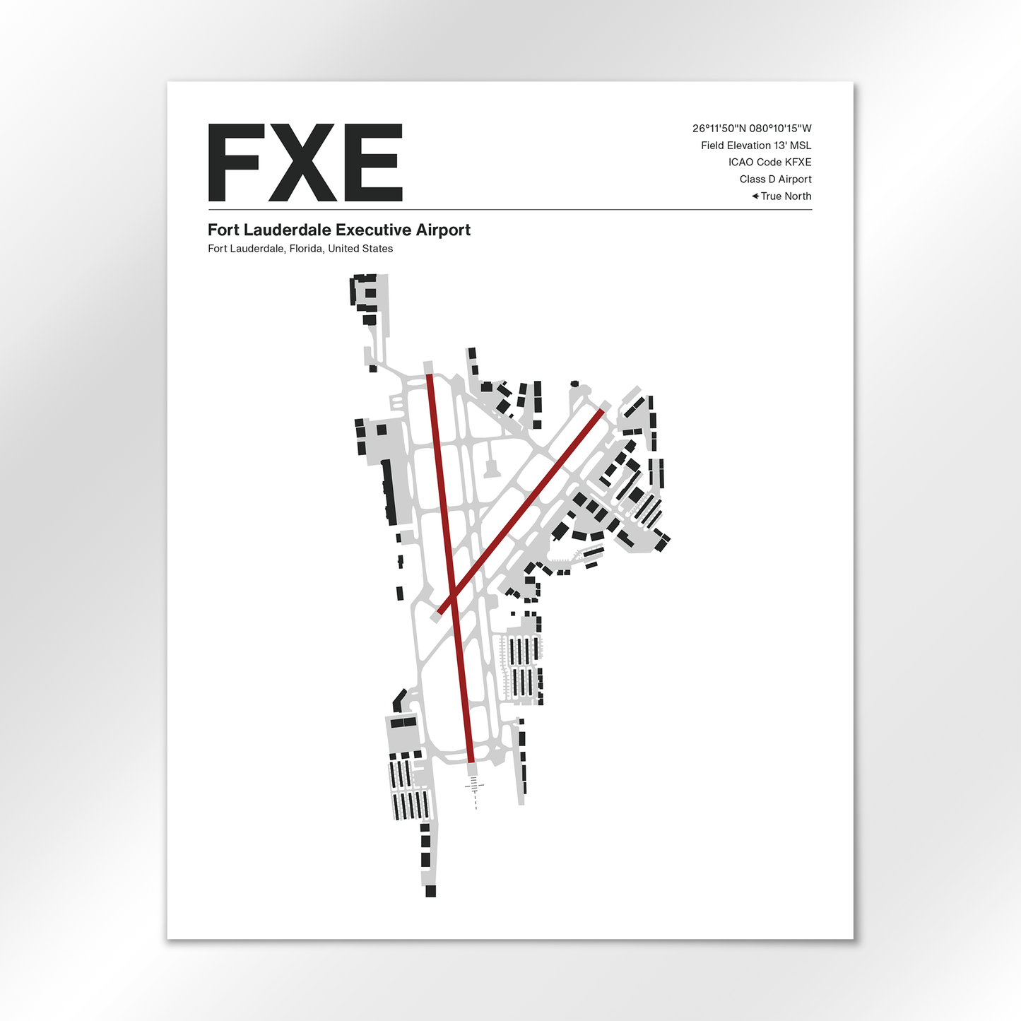 FXE Airport Diagram