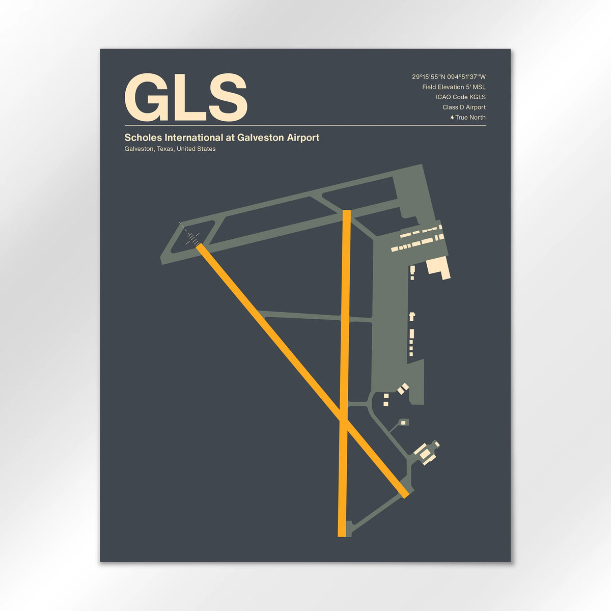 GLS Airport Diagram