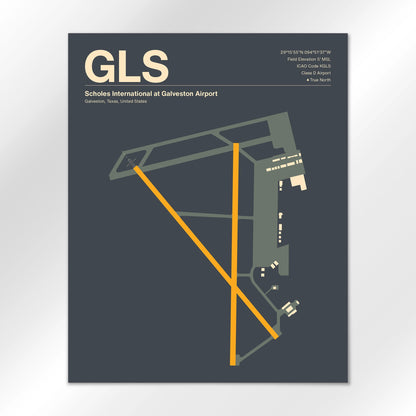GLS Airport Diagram