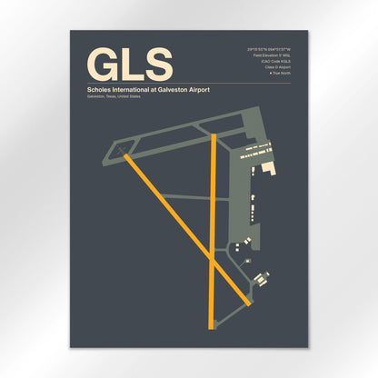 GLS Airport Diagram