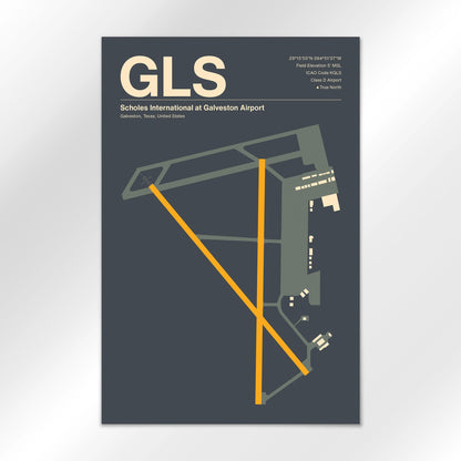 GLS Airport Diagram