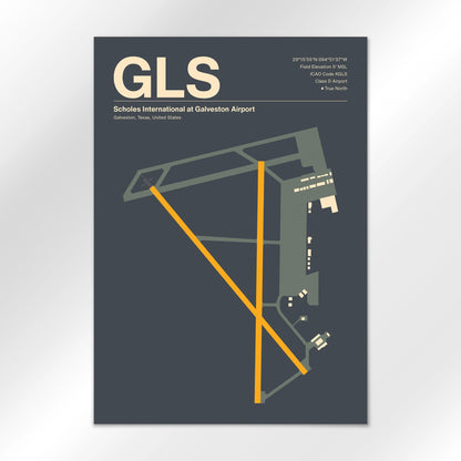 GLS Airport Diagram