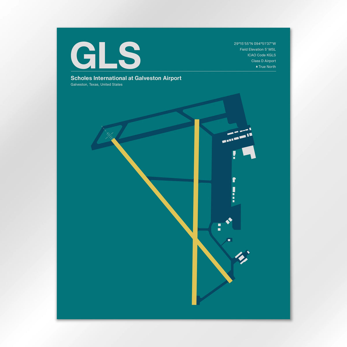 GLS Airport Diagram