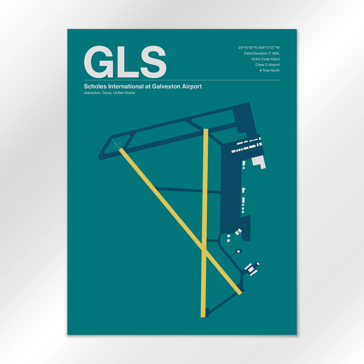 GLS Airport Diagram