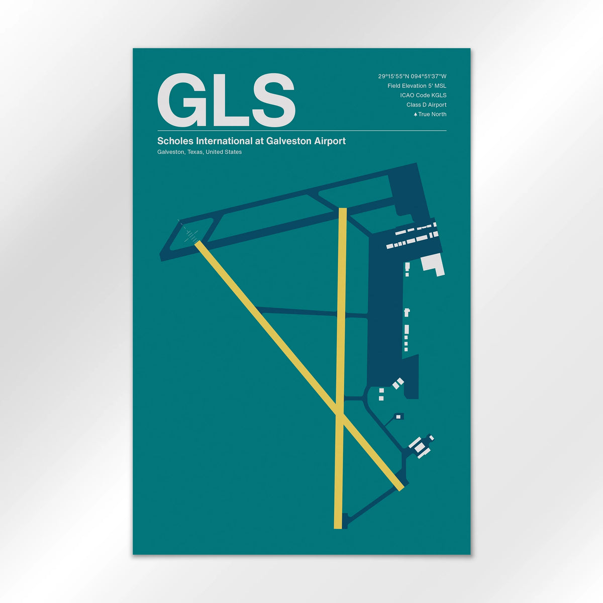 GLS Airport Diagram