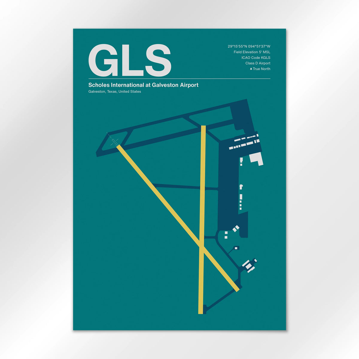 GLS Airport Diagram