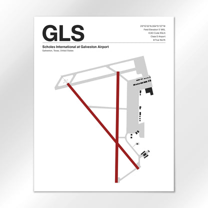 GLS Airport Diagram
