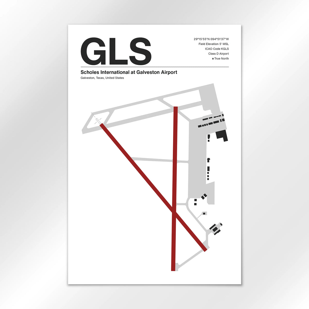 GLS Airport Diagram
