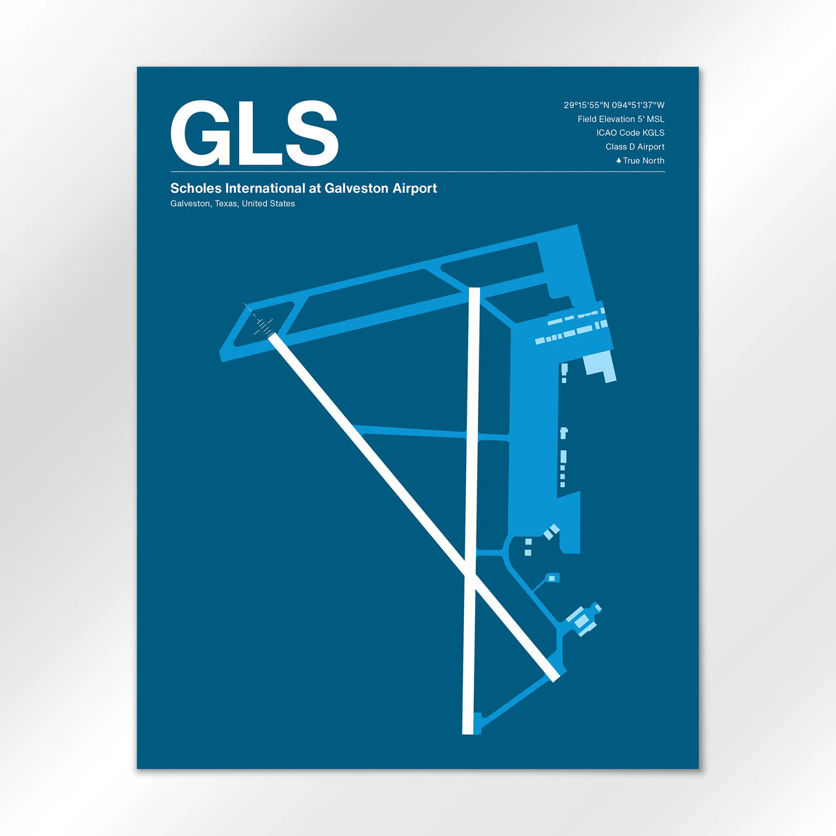 GLS Airport Diagram