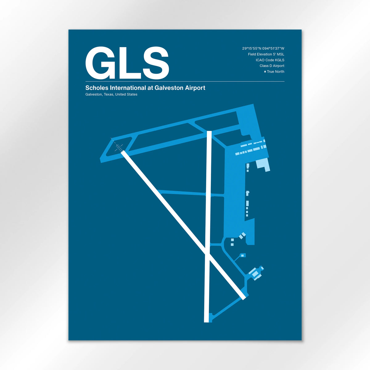 GLS Airport Diagram