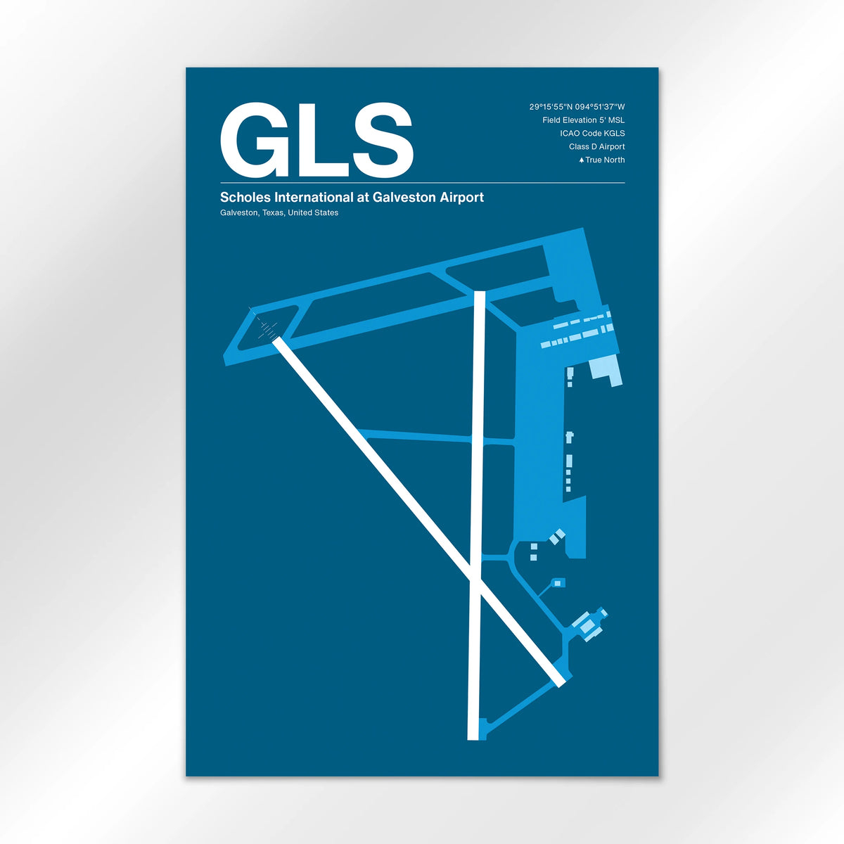 GLS Airport Diagram