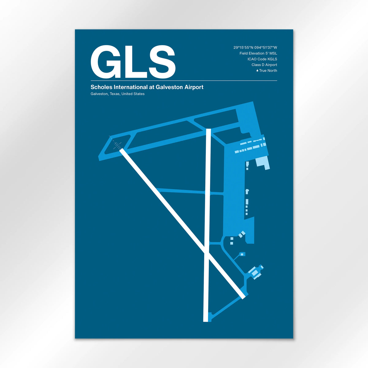 GLS Airport Diagram