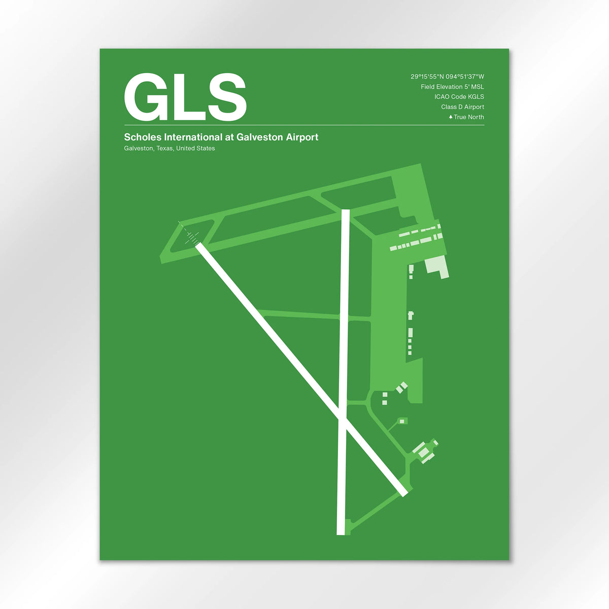 GLS Airport Diagram