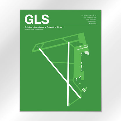 GLS Airport Diagram