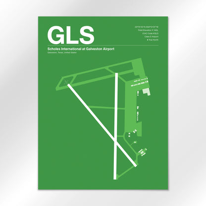GLS Airport Diagram