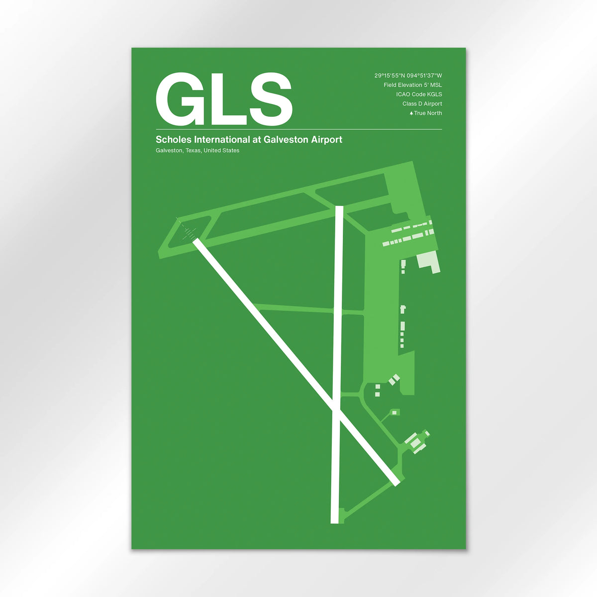 GLS Airport Diagram