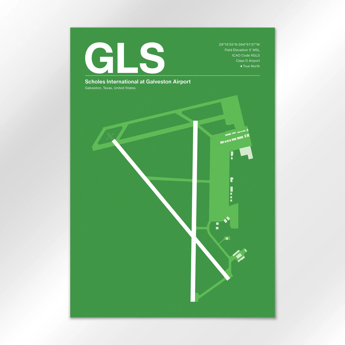GLS Airport Diagram