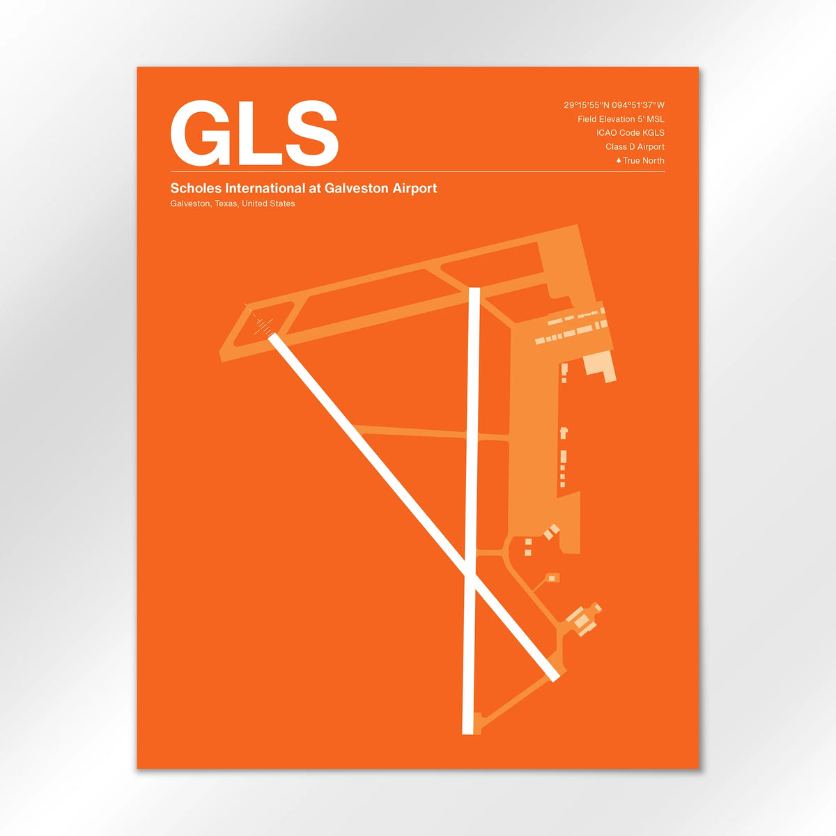 GLS Airport Diagram