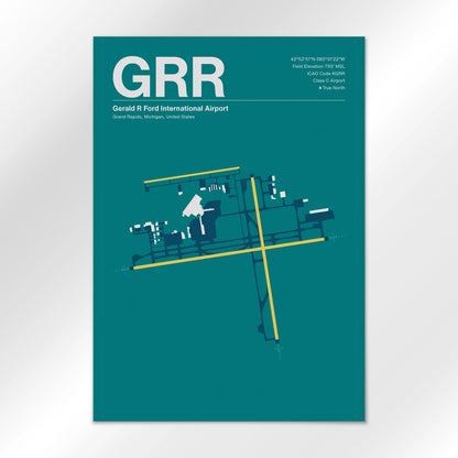 GRR | Grand Rapids - Mid - Century Moss - A1 - No Frame