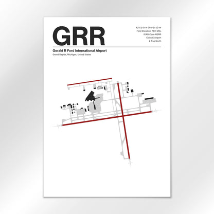 GRR | Grand Rapids - Mid - Century Modern - A3 - No Frame