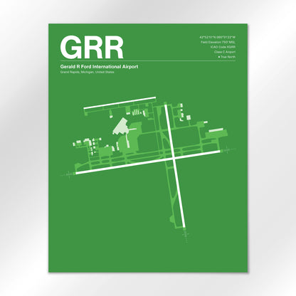 GRR | Grand Rapids - Overland Green - 16×20" - No Frame