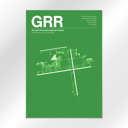 GRR | Grand Rapids - Overland Green - A1 - No Frame