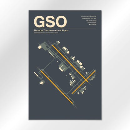 GSO Airport Diagram
