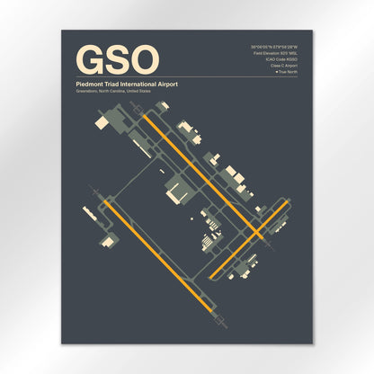 GSO Airport Diagram