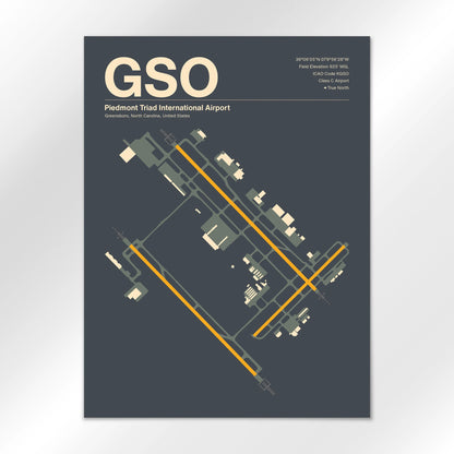 GSO Airport Diagram