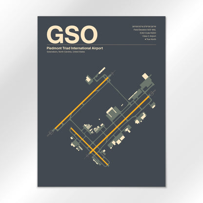 GSO Airport Diagram
