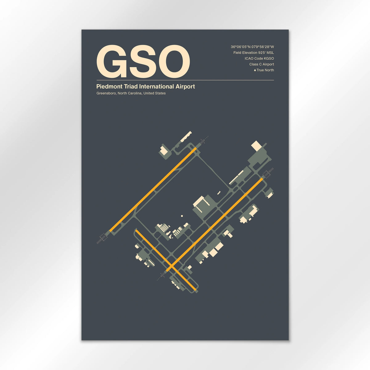 GSO Airport Diagram