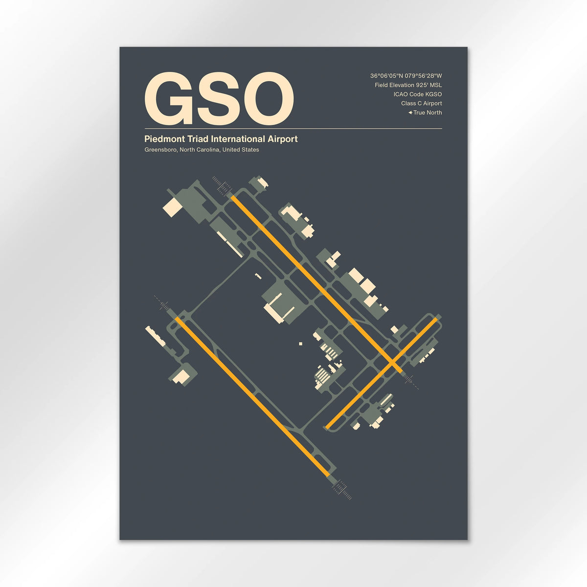 GSO Airport Diagram