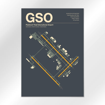 GSO Airport Diagram