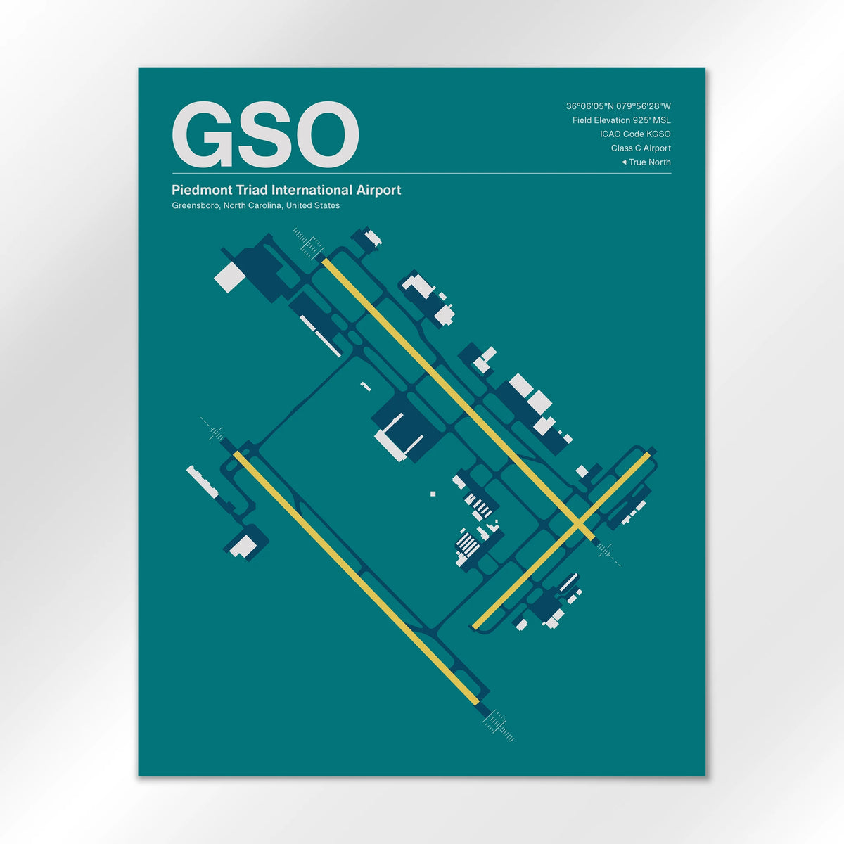 GSO Airport Diagram