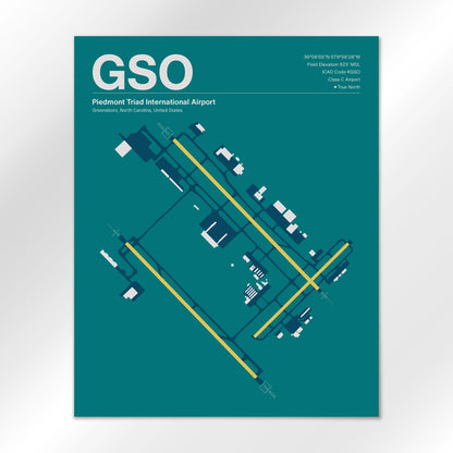 GSO Airport Diagram