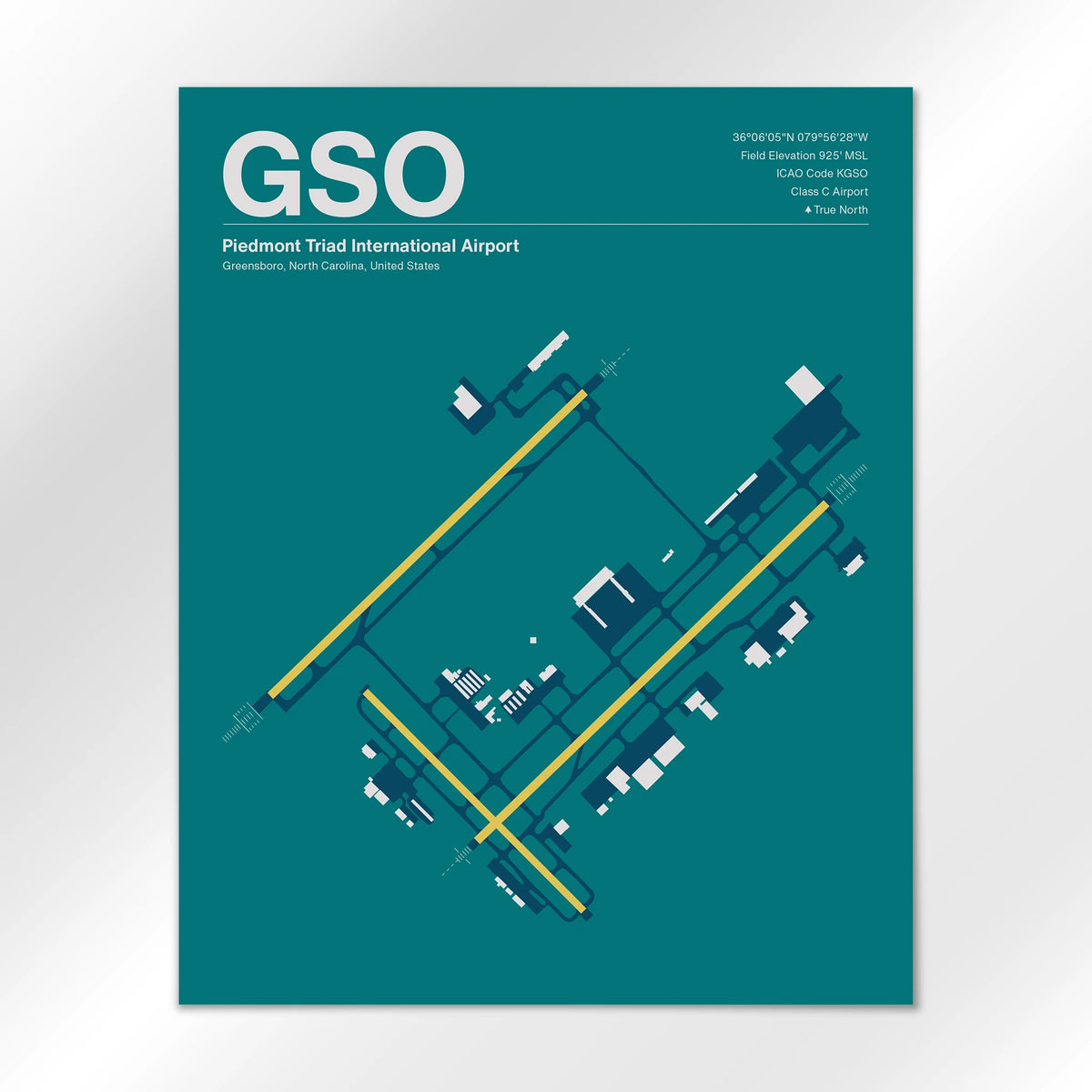 GSO Airport Diagram