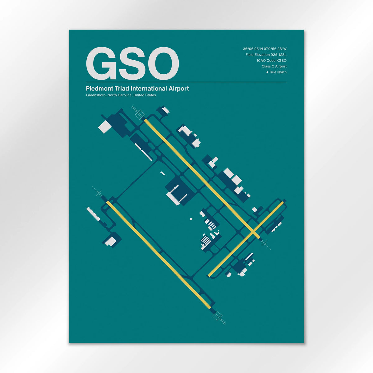 GSO Airport Diagram