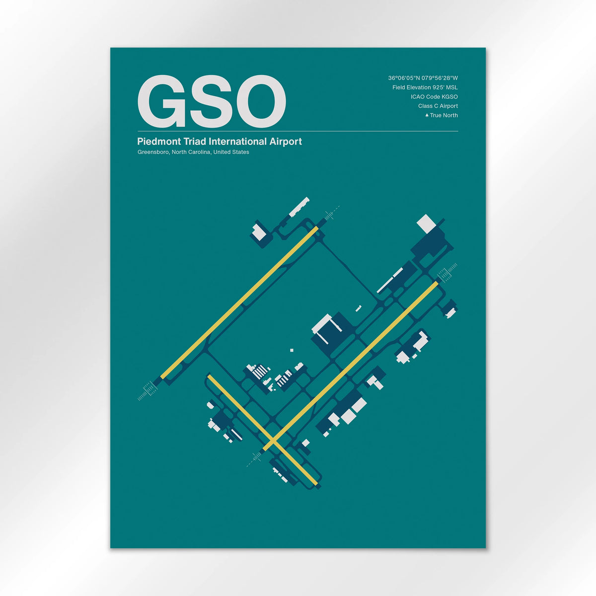 GSO Airport Diagram