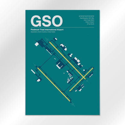 GSO Airport Diagram