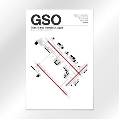 GSO Airport Diagram