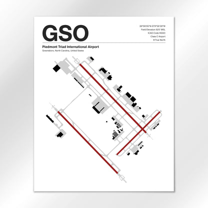 GSO Airport Diagram