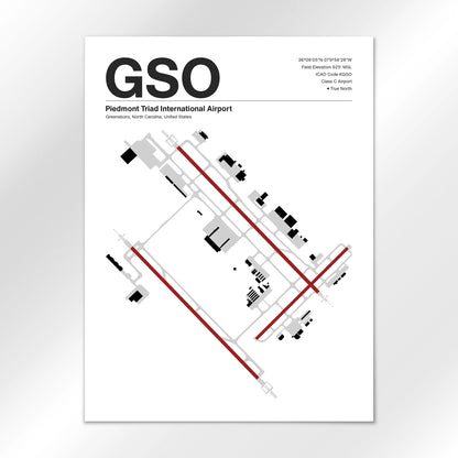GSO Airport Diagram
