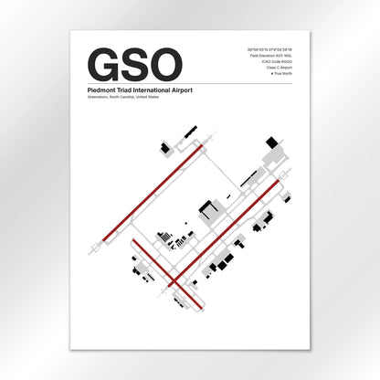 GSO Airport Diagram