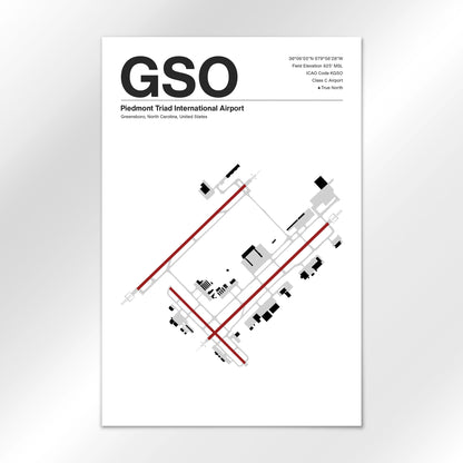 GSO Airport Diagram
