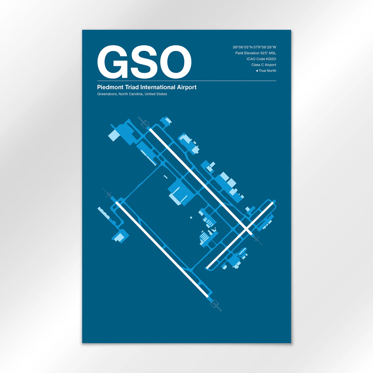 GSO Airport Diagram