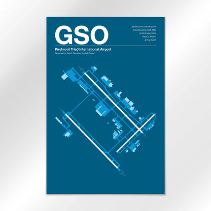 GSO Airport Diagram