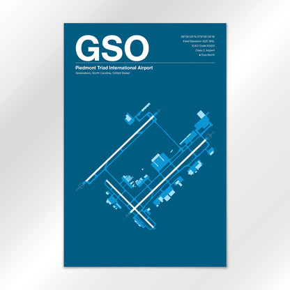 GSO Airport Diagram