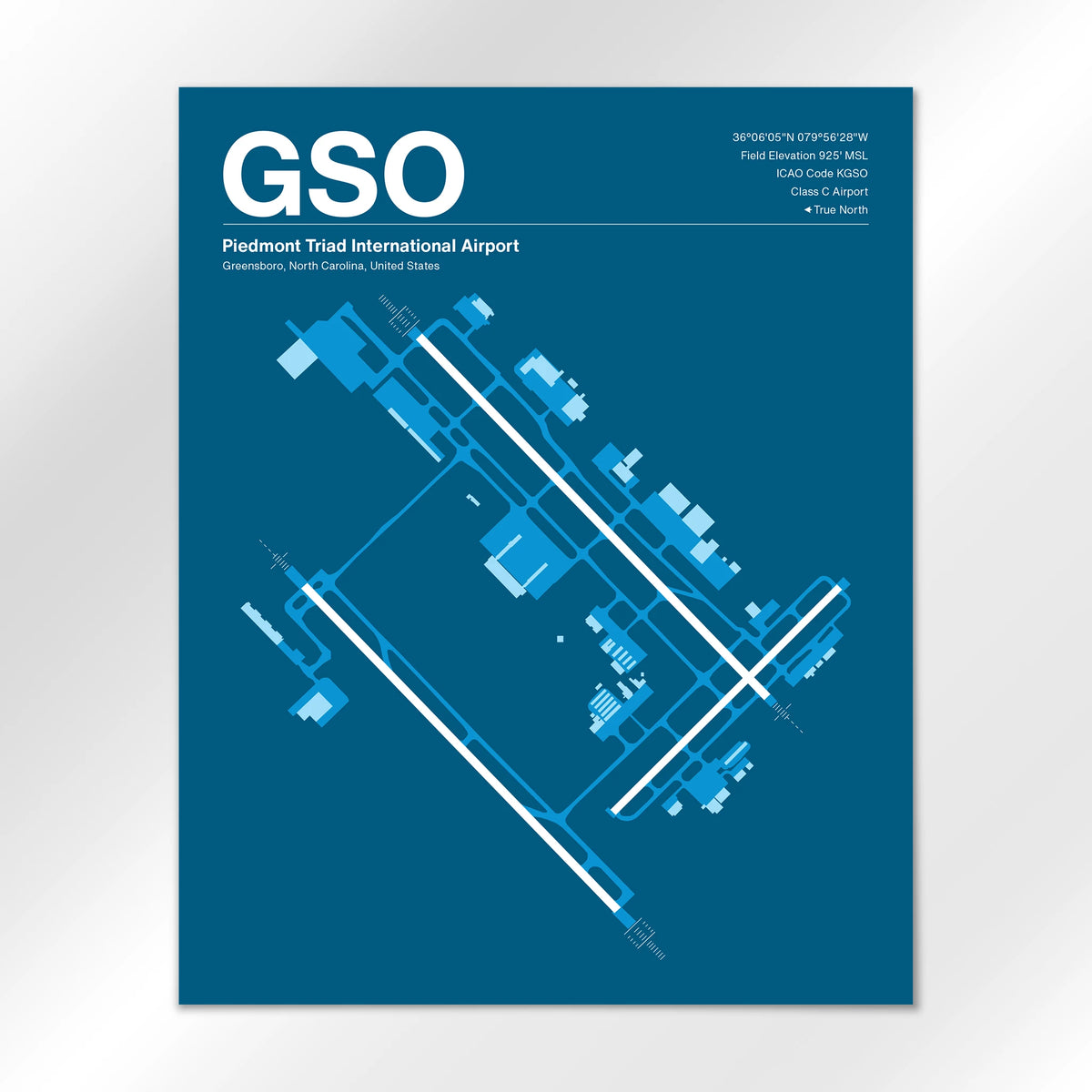 GSO Airport Diagram