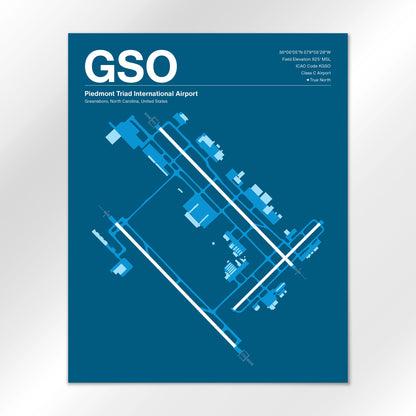 GSO Airport Diagram