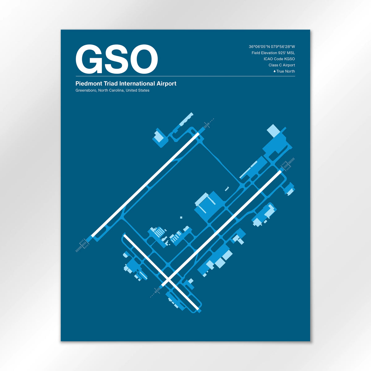 GSO Airport Diagram